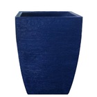 Vaso Planta 45x35 Moderno Trapézio Polietileno - Azul Escuro