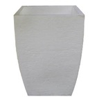 Vaso Planta 45x35 Moderno Trapézio Polietileno - Branco 006