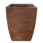 Vaso Planta 45x35 Moderno Trapézio Polietileno - Ferrugem 017