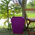 Vaso Planta 45x35 Moderno Trapézio Polietileno - Lilas Violet