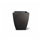 Vaso Planta 45x35 Moderno Trapézio Polietileno - Marrom Cafe