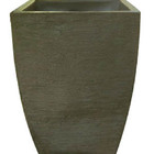 Vaso Planta 45x35 Moderno Trapézio Polietileno - Marrom Choco