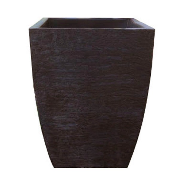 Vaso Planta 45x35 Moderno Trapézio Polietileno - Marrom Madei
