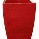 Vaso Planta 45x35 Moderno Trapézio Polietileno - Vermelho Pau