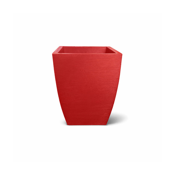 Vaso Planta 45x35 Moderno Trapézio Polietileno - Vermelho Pau