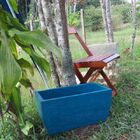 Vaso Planta 50x25 Jardineira Floreira Polietileno - Azul Turq