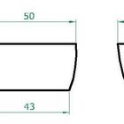 Vaso Planta 50x25 Jardineira Floreira Polietileno - Azul Turq