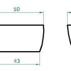 Vaso Planta 50x25 Jardineira Floreira Polietileno - Vinho Bor