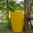 Vaso Planta 50x40 Redondo Cônico Polietileno - Amarelo Girass