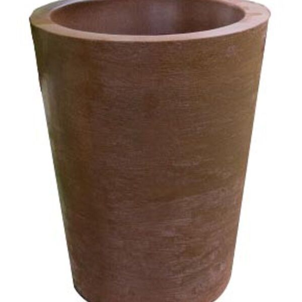 Vaso Planta 50x40 Redondo Cônico Polietileno - Ferrugem 017