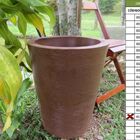 Vaso Planta 50x40 Redondo Cônico Polietileno - Ferrugem 017