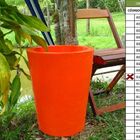 Vaso Planta 50x40 Redondo Cônico Polietileno - Laranja Sunset