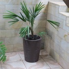 Vaso Planta 50x40 Redondo Cônico Polietileno - Marrom Cafe 003