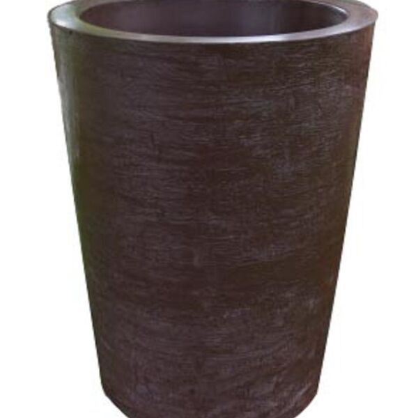 Vaso Planta 50x40 Redondo Cônico Polietileno - Marrom Cafe 003