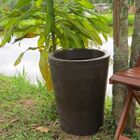 Vaso Planta 50x40 Redondo Cônico Polietileno - Marrom Madeira