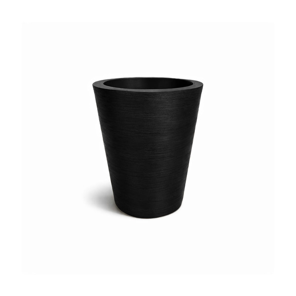 Vaso Planta 50x40 Redondo Cônico Polietileno - Preto 002