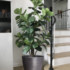 Vaso Planta 50x50 Oval Moderno Polietileno - Areia 001