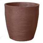 Vaso Planta 50x50 Oval Moderno Polietileno - Ferrugem 017