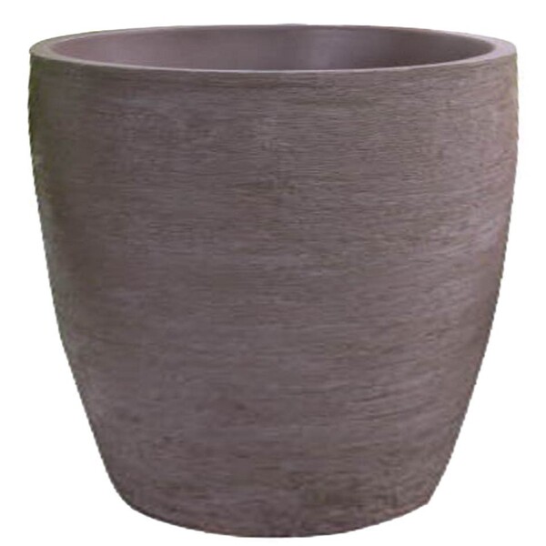 Vaso Planta 50x50 Oval Moderno Polietileno - Marrom Chocolate