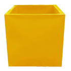 Vaso Planta 50x50 Quadrado Polietileno - Amarelo Girassol 007