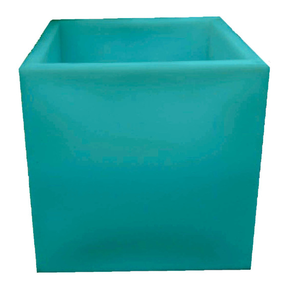 Vaso Planta 50x50 Quadrado Polietileno - Azul Bebe 019