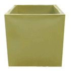 Vaso Planta 50x50 Quadrado Polietileno - Bege Castanha 012