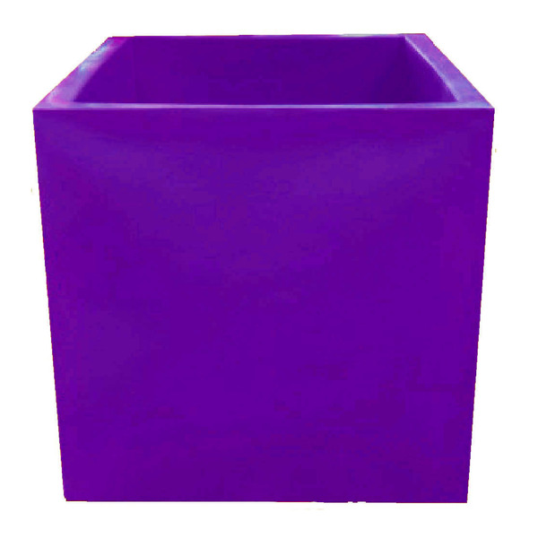 Vaso Planta 50x50 Quadrado Polietileno - Lilas Violeta 008