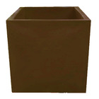 Vaso Planta 50x50 Quadrado Polietileno - Marrom Cafe 003