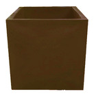 Vaso Planta 50x50 Quadrado Polietileno - Marrom Cafe 003