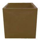 Vaso Planta 50x50 Quadrado Polietileno - Marrom Chocolate 020