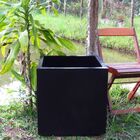 Vaso Planta 50x50 Quadrado Polietileno - Preto 002