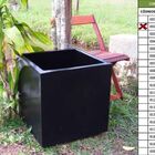 Vaso Planta 50x50 Quadrado Polietileno - Preto 002