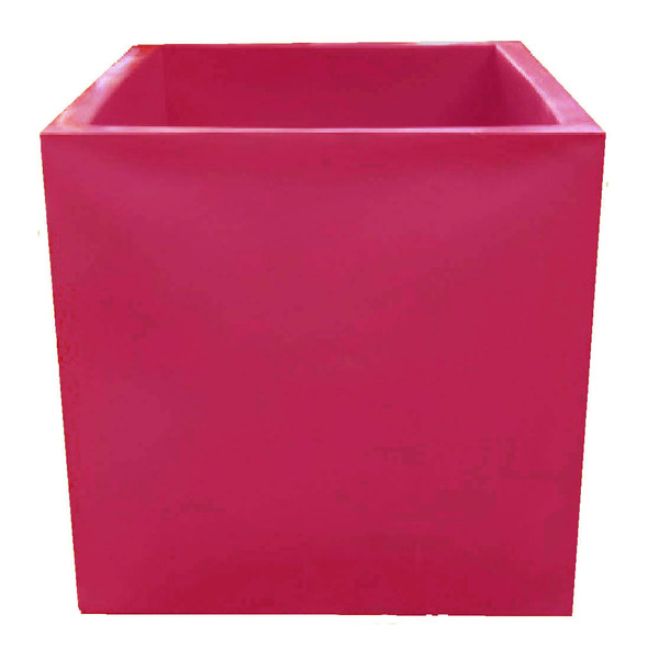 Vaso Planta 50x50 Quadrado Polietileno - Rosa 022