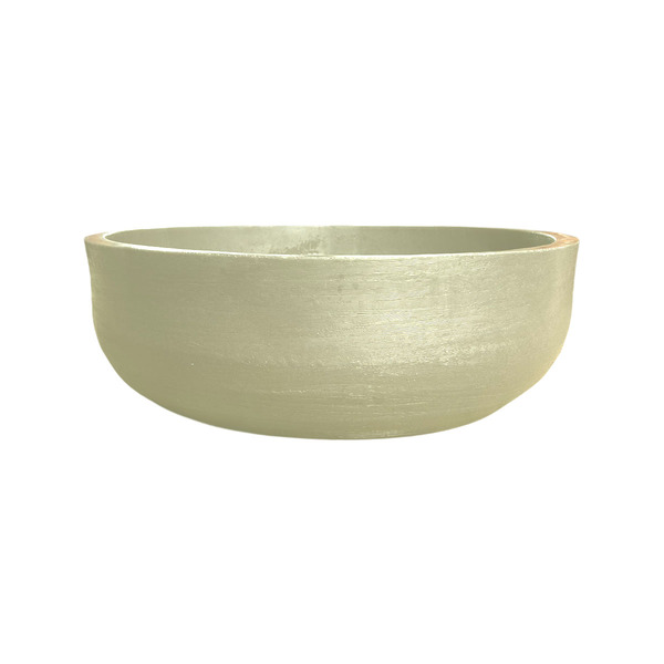 Vaso Planta 55x20 Bacia Cuia Polietileno - Bege Castanha 012