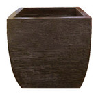 Vaso Planta 55x60 Trapézio Moderno Polietileno - Marrom Cafe