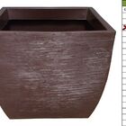 Vaso Planta 55x60 Trapézio Moderno Polietileno - Marrom Cafe