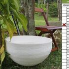 Vaso Planta 60x30 Bacia Polietileno - Branco 006