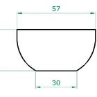 Vaso Planta 60x30 Bacia Polietileno - Rosa 022