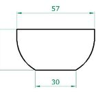 Vaso Planta 60x30 Bacia Polietileno - Vermelho Pau Brasil 005