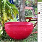 Vaso Planta 60x30 Bacia Polietileno - Vermelho Pau Brasil 005