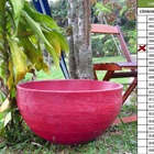 Vaso Planta 60x30 Bacia Polietileno - Vinho Bordo 021