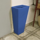 Vaso Planta 60x30 Trapézio Parede Polietileno - Azul Escuro 0