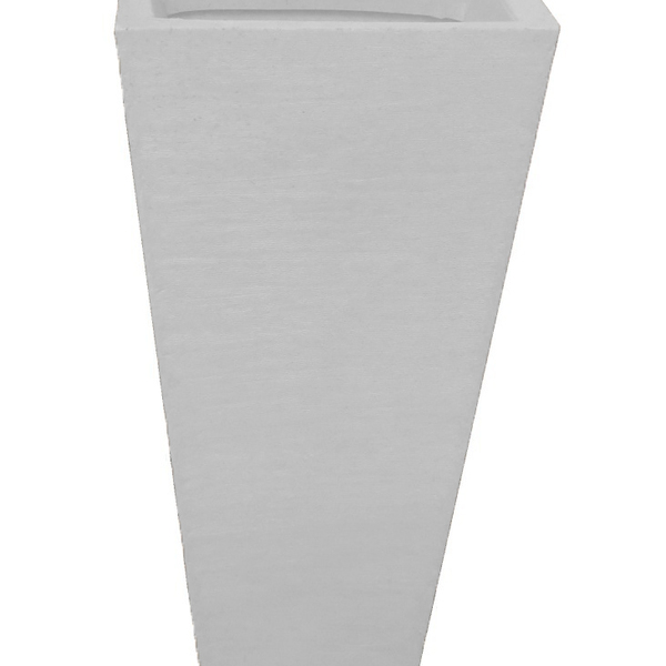 Vaso Planta 60x30 Trapézio Parede Polietileno - Branco 006