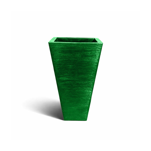Vaso Planta 60x30 Trapézio Parede Polietileno - Verde Bandeir