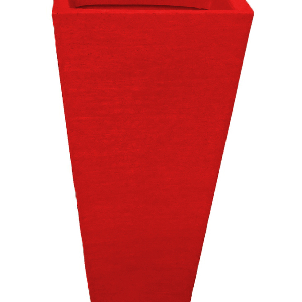 Vaso Planta 60x30 Trapézio Parede Polietileno - Vermelho Pau