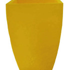 Vaso Planta 60x40 Moderno Trapézio Polietileno - Amarelo Gira