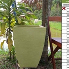 Vaso Planta 60x40 Moderno Trapézio Polietileno - Areia 001