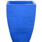 Vaso Planta 60x40 Moderno Trapézio Polietileno - Azul Arara 0