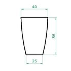 Vaso Planta 60x40 Moderno Trapézio Polietileno - Branco 006