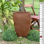 Vaso Planta 60x40 Moderno Trapézio Polietileno - Ferrugem 017